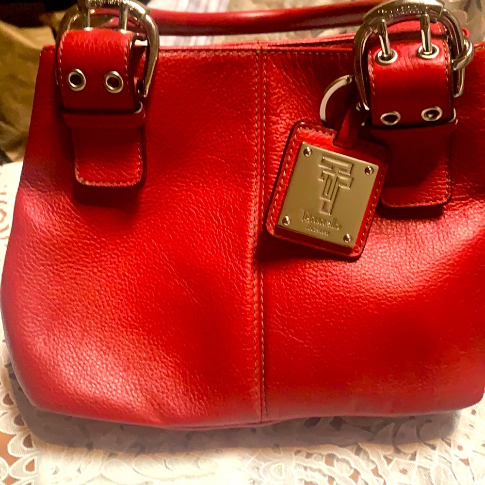 Tignanello Red leather handbag